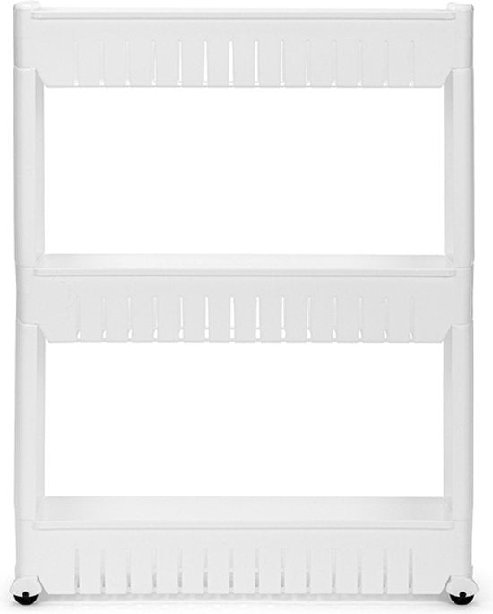 Home&Comfort Keukentrolley op Wieltjes - Compact Opbergrek - 3 Lagen