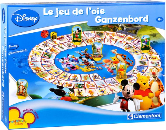 Clementoni Bordspel - Ganzenbord Disney - Gezelschapsspel voor Familie - Kinderen vanaf 6 Jaar
