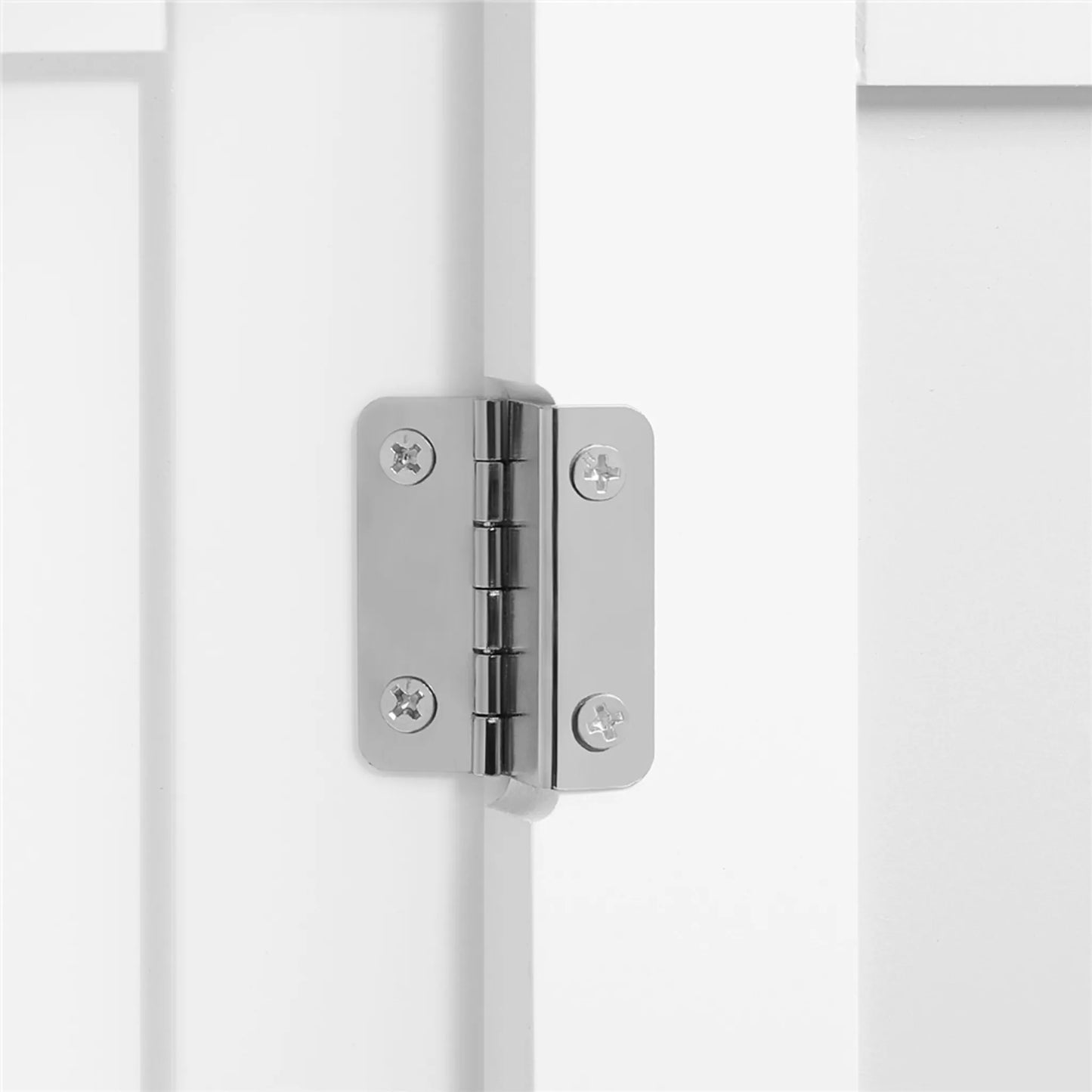 Yaheetech Badkamerkast Met 4 Lades En 1 Kastdeur – Voorzien Van Verstelbare Plank En Anti-kantelset En Waterafstotende Coating – Voor Badkamer En Woonkamer – Wit Mdf – 81 x 30 x 81,5 cm
