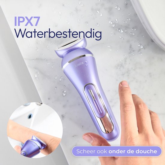 7 in 1 Ladyshave - Epileerapparaat Dames - IPX 7 Waterdicht - Oplaadbaar - Bikinitrimmer - Scheerapparaat Vrouw Intiem - Ladyshaves voor Vrouwen - Epilator - Trimmer Vrouw - Qualiz®