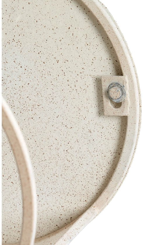 Light & Living Bijzettafel Sadar - Bruin - Ø52x46cm + Ø50x40cm -
