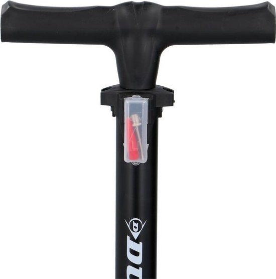 Dunlop Fietspomp met Drukmeter - Dubbel Ventiel - Hollands Ventiel/ Frans Ventiel/ Autoventiel