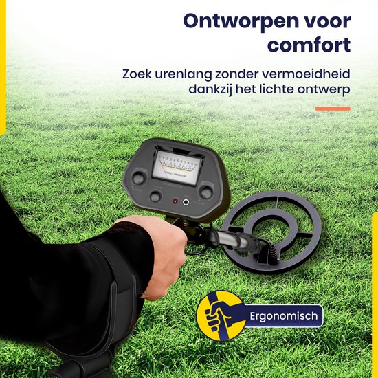 ODESSEY Metaaldetector - met Pinpointer - Kind - Volwassen - Professioneel - Explorer - Zwart