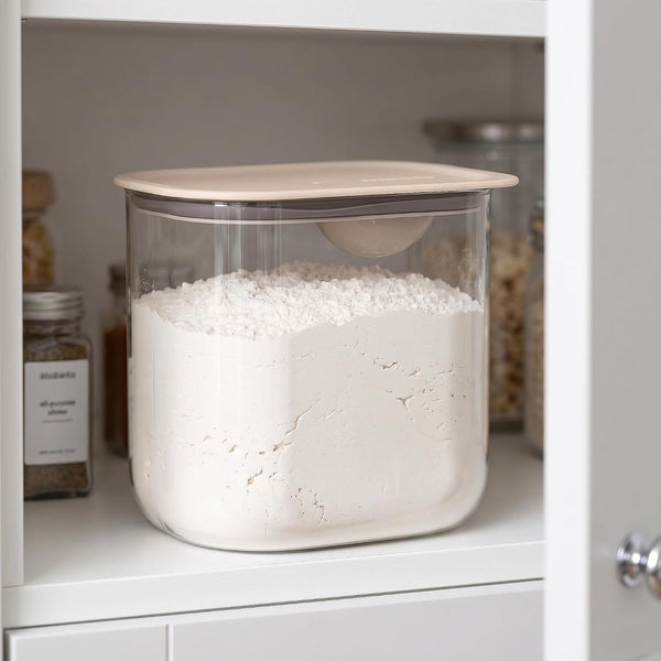 Brabantia Voorraadbakje met Maatlepel - 1,3 Liter - 12,3 x 15,4 x 10,6 cm