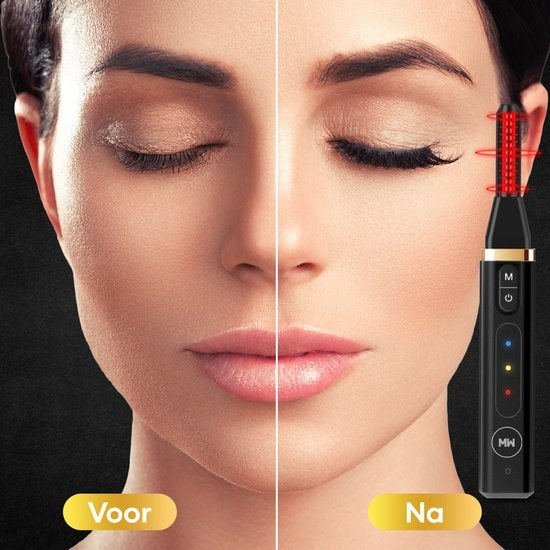 MoreWomen Wimperkruller Elektrisch - Verwarmbaar - 3 Standen - 24 uur resultaat - Incl Wimperborstel
