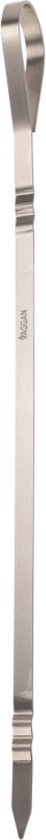 Vaggan BBQ spiezen - 8x stuks - RVS - 41 cm - vleespennen voor vlees - barbecue accessoires