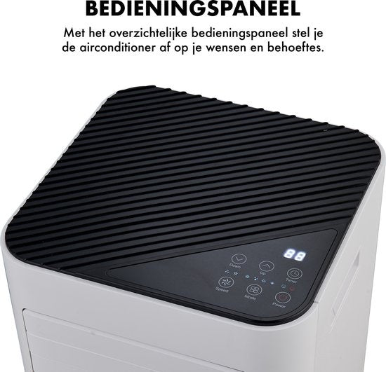 MOA Mobiele Airco - 9000 BTU - Airconditioning - Ontvochtiging - Inclusief Wieltje en Raamafdichting Kit - Wit - A010W