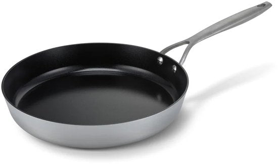 Brabantia Dusk Koekenpan Ø 28cm – 100% PFAS Vrij – Keramische Antiaanbaklaag - Inductie Koekenpan - Vaatwasser- en Ovenbestendig – Grijs