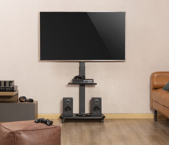 TV standaard verrijdbaar - draaibaar - 37 inch tot 75 inch