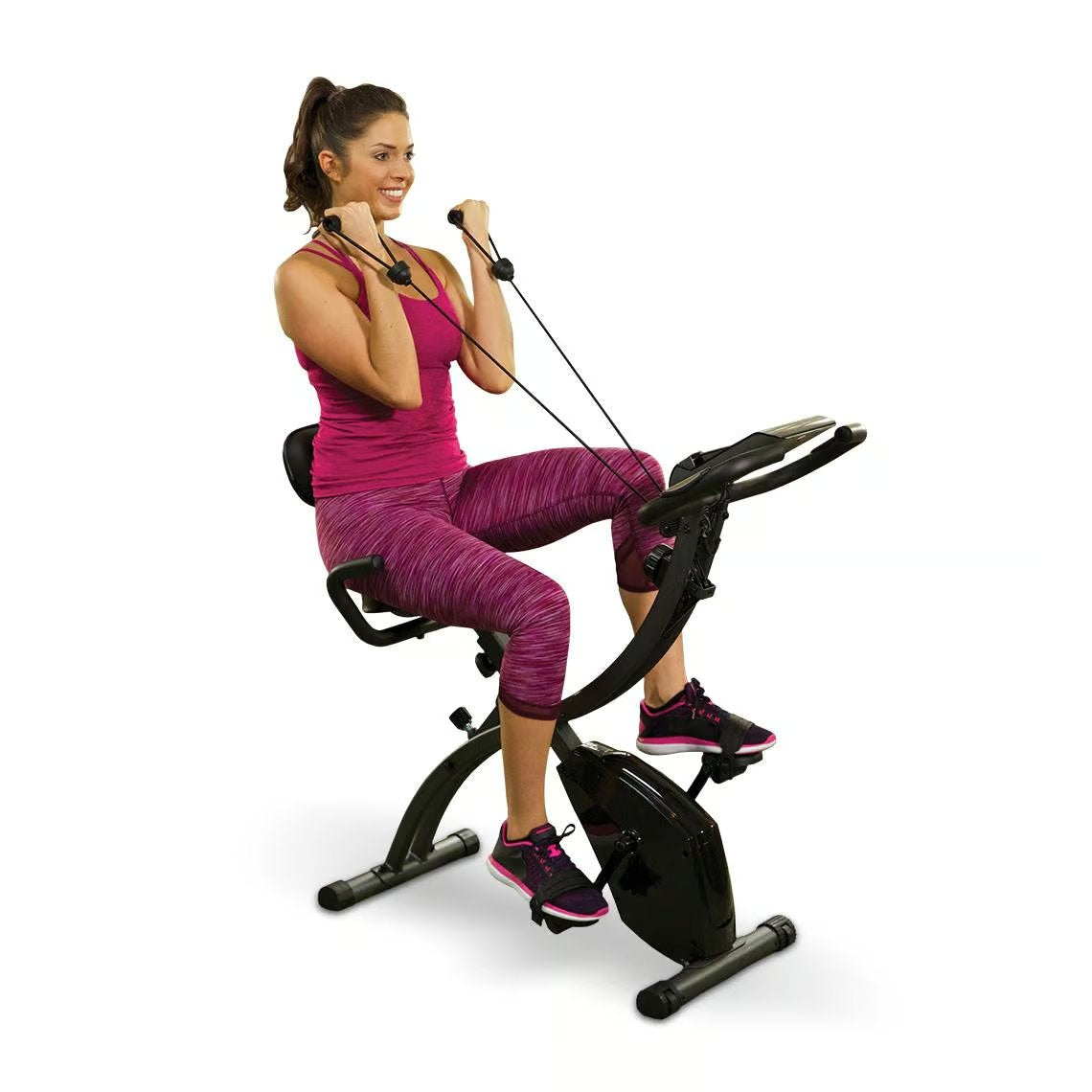 Slim Cycle 3-in-1 Heimtrainer - Inclusief Weerstandsbanden - Ergonomische XL-Zitting - 8 Weerstandsniveaus