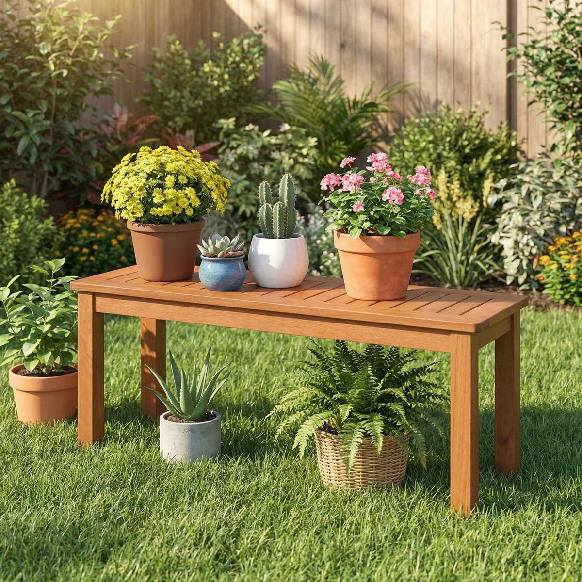 Coast Tuinbank voor 2 personen - massief hout - lattenzitting - naturel - 120 cm