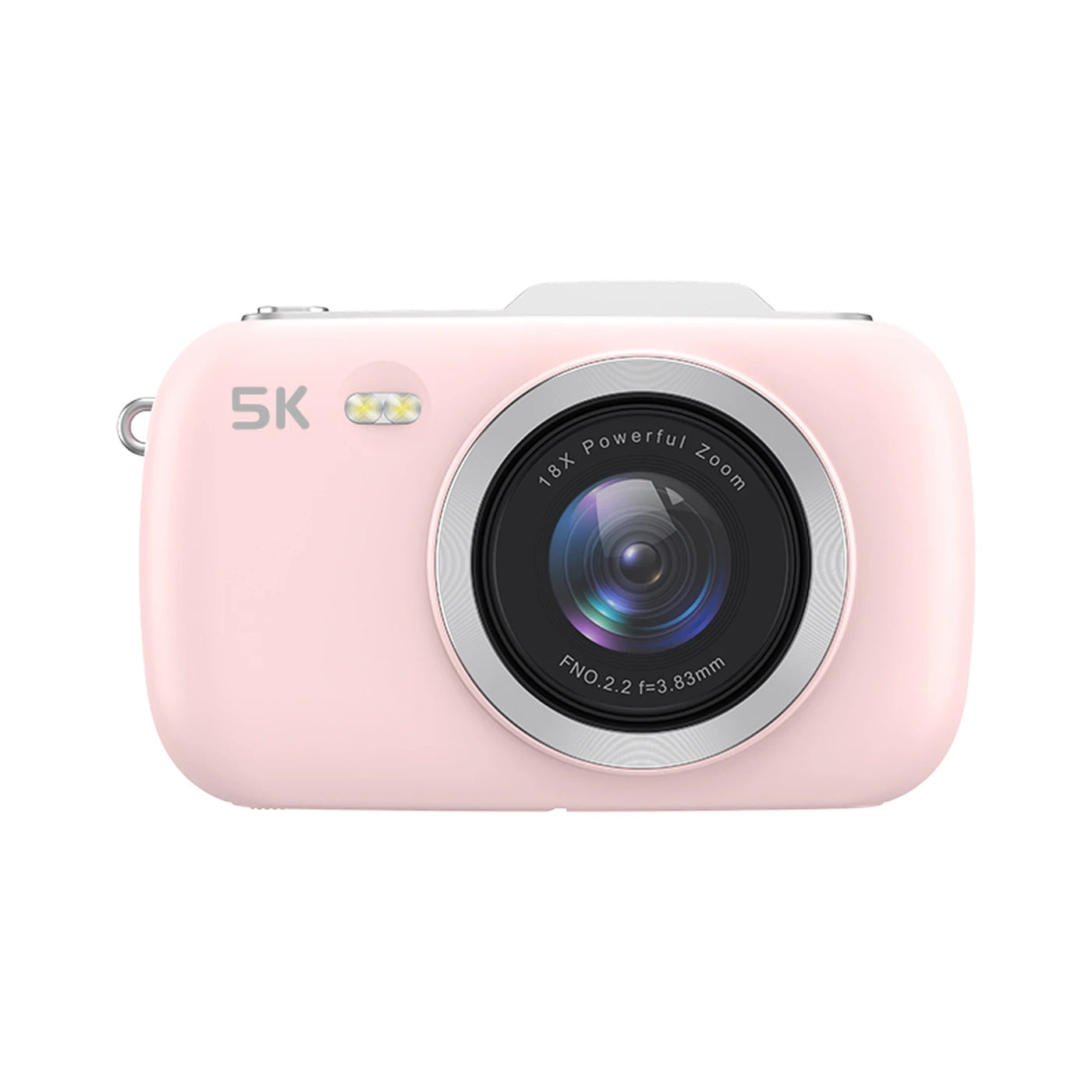 KOMERY G7 5K Digitale Camera – 80 MP UHD, 18x Zoom, Vlogcamera – Wit