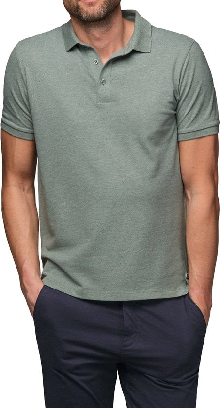 Bamboo Elements - Polo Shirt Heren - Groen M - Polo Heren - Korte Mouw - Pique Stof - T Shirt Heren - Bamboe