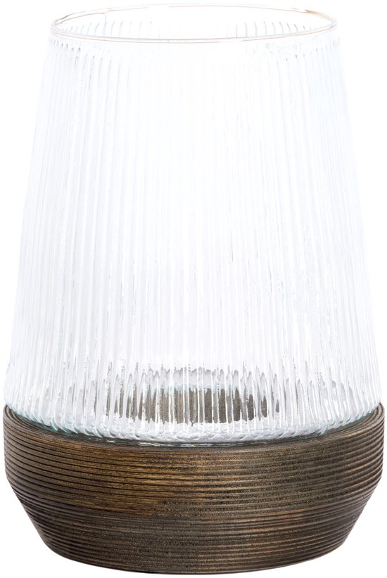 Light & Living - Windlicht MINAS - Ø22x30cm - Bruin