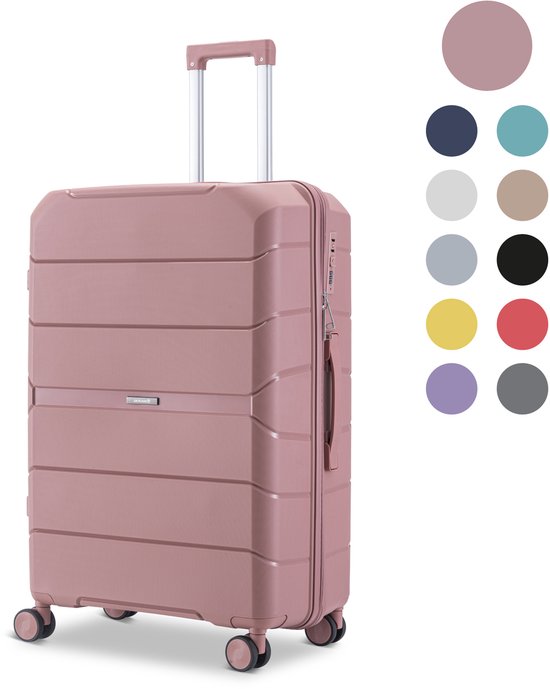 SC Urban Adventurer - Medium Reiskoffer - Cijferslot - 44x27x66cm - 78L - Reiskoffer met Kofferslot - Spinner wielen - Roze