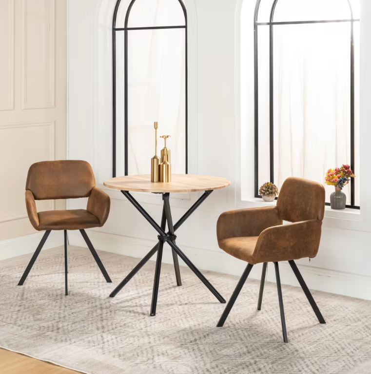 URBAN MEUBLE Eetkamerstoel California suede (set van 2)