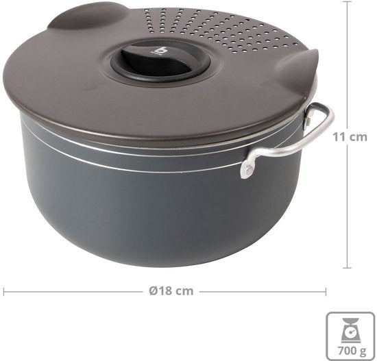 Bo-Camp - Pannenset - Trekking - 5-Delig - Keramische coating - Aluminium
