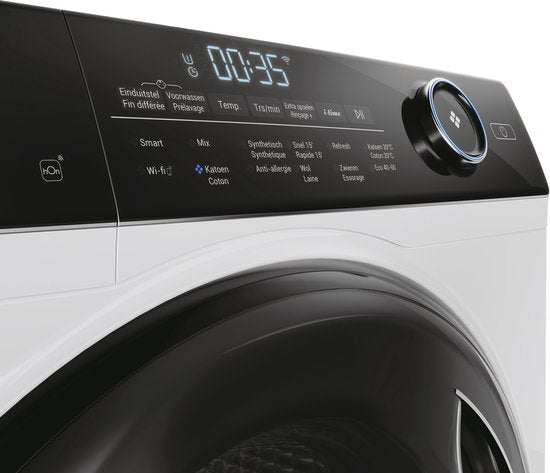 Haier HW80-B14959U1DF - De stilste wasmachine op de markt - 8kg - A-20% - Stoombehandeling & Refresh - Antibacteriële Behandeling (ABT) - 16 programma’s- 10 jaar garantie op onderdelen