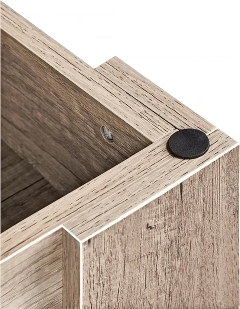 Yaheetech Salontafel met Verstelbaar Tafelblad en Opbergruimte - Espresso - 98 x 50 x 41,8 cm