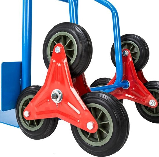 TecTake - trapsteekwagen -  blauw - tot 100 kg - 402451
