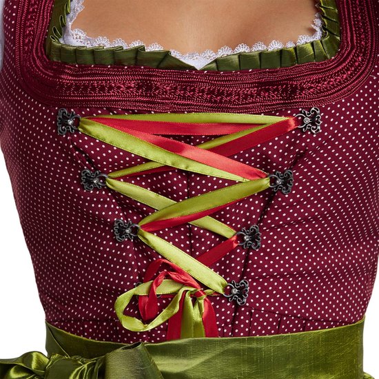 Dressforfun Maxi Dirndl Ruhpolding model 2 M - verkleedkleding kostuum halloween verkleden feestkleding carnavalskleding carnaval feestkledij partykleding - 304651