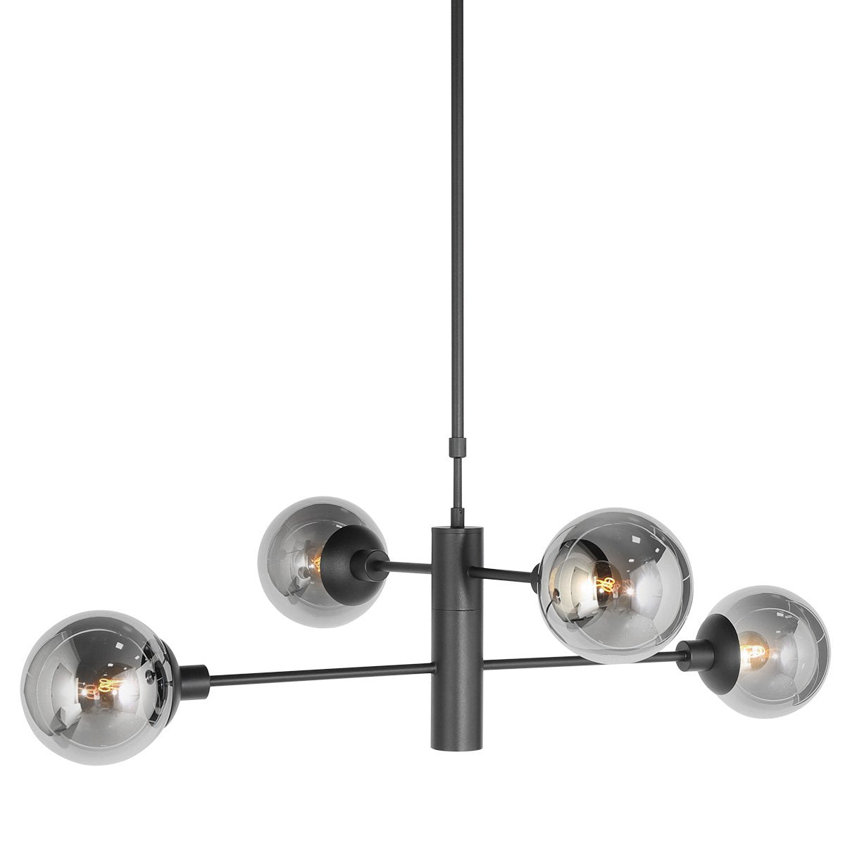 Steinhauer - hanglamp - Constellation - zwart - metaal - Ø 90cm - E14 - 3804ZW