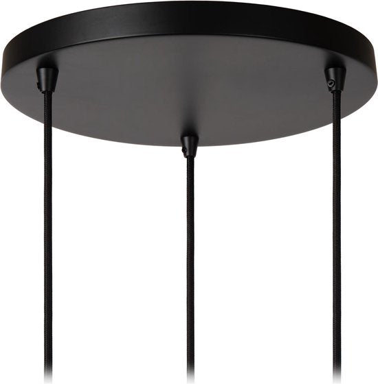 Lucide DANZA - Hanglamp - Ø 50 cm - 3xE27 - Zwart