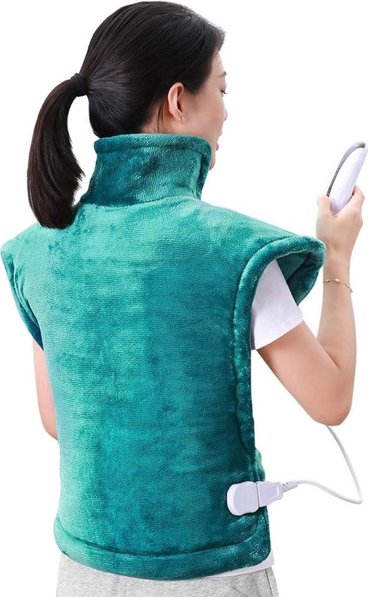 Lifeproducts Elektrisch Warmtekussen - Instelbare Warmte - Elektrisch Deken - Elektrische Warmte mat - Verwarmd Nek, Schouder en Onderrug