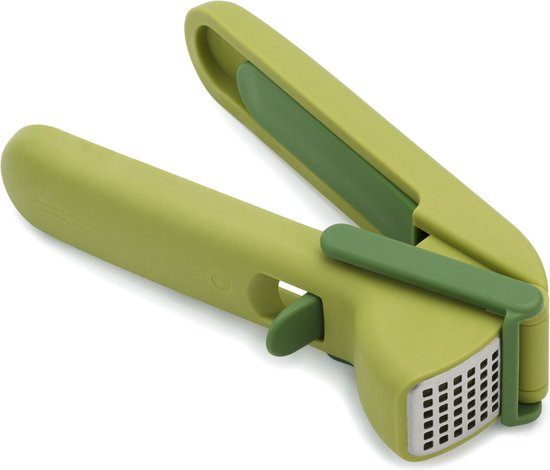 Joseph Joseph CleanForce Knoflookpers – met Reinigingstool – Vaatwasserbestendig – Groen