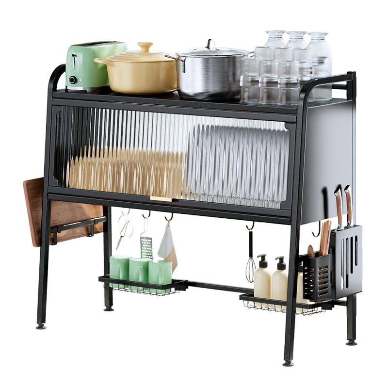 COOKER KING Keukenrek, Afdruiprek, Opbergrek voor aanrecht en gootsteen, Vaatrek, Messenrek, Snijplankrek, Verbeterd, 95 cm