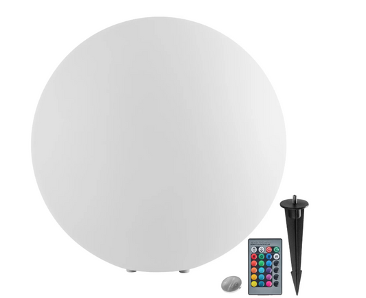 tectake Luminous Globe LED Tuinlamp – 40 cm – RGB 16 Kleuren – Afstandsbediening – Wit