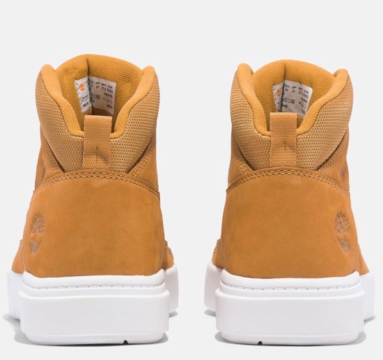 Timberland – Halfhoge Sneaker Met Vetersluiting – Maat 41.5 & Met Comfortabel Voetbed – Duurzame Rubberen Zool & Casual Stijl – Voor Heren – Wheat Nubuck