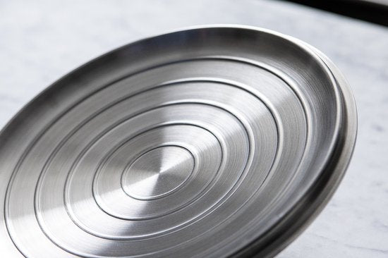 Saveur Selects – Voyage serie - Hapjespan 30 cm - met deksel - Antikleefpan - Tri-ply RVS - Geschikt voor Inductie en alle andere warmtebronnen - Ovenbestendig tot 260°C – Vaatwasserbestendig - 100 %