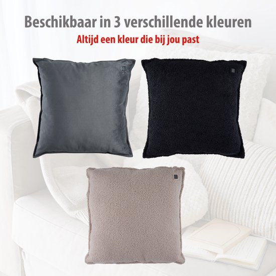 alpina Elektrisch Warmtekussen – Verwarmingskussen voor Nek en Schouders – 3 Warmtestanden – Automatische Uitschakeling – Wasbare Hoes – 60x62 cm – 100W