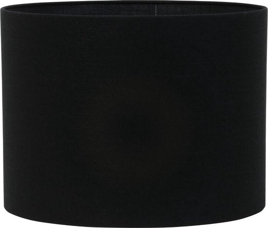 Light & Living Cilinder lampenkap Livigno - Zwart - Ø50x38cm - Modern