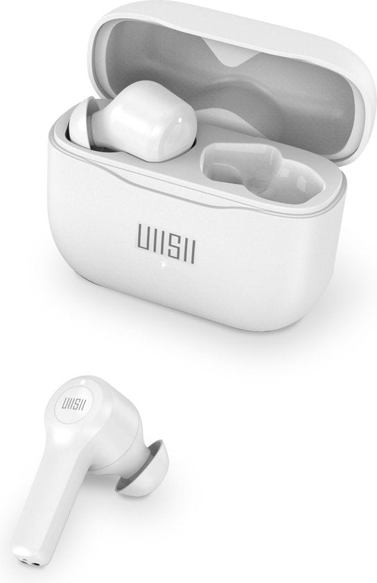 Bluetooth-koptelefoon 5.0 IPX5 Aanraakbediening 24 uur Autonomie UiiSii wit