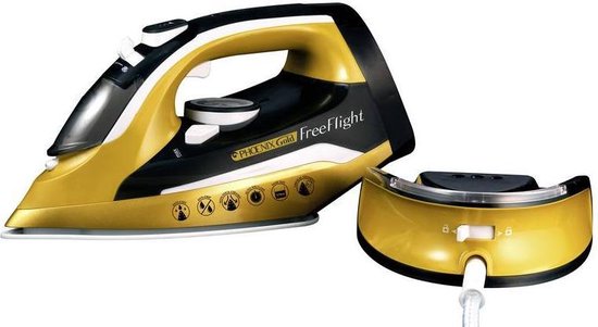 MediaShop Phoenix Gold® Free Flight Stoomstrijkijzer Goud, Zwart 2400 W