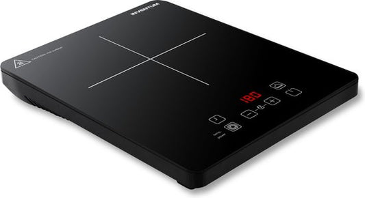 Inventum KI120T - Inductie kookplaat - 1 kookzone - 2000 watt - 10 standen - Pan 15 tot 20 cm - Timer - Kinderslot - Zwart