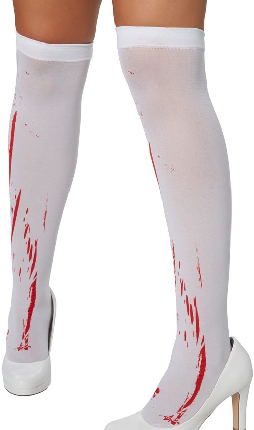 Dressforfun Sexy griezelbruid XL - verkleedkleding kostuum halloween verkleden feestkleding carnavalskleding carnaval feestkledij partykleding - 302248