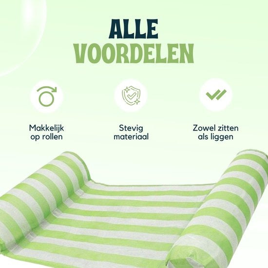 Waterhangmat voor Zwembad – Opblaasbare Lounge Float – Zomer Luchtmatras – Travelly