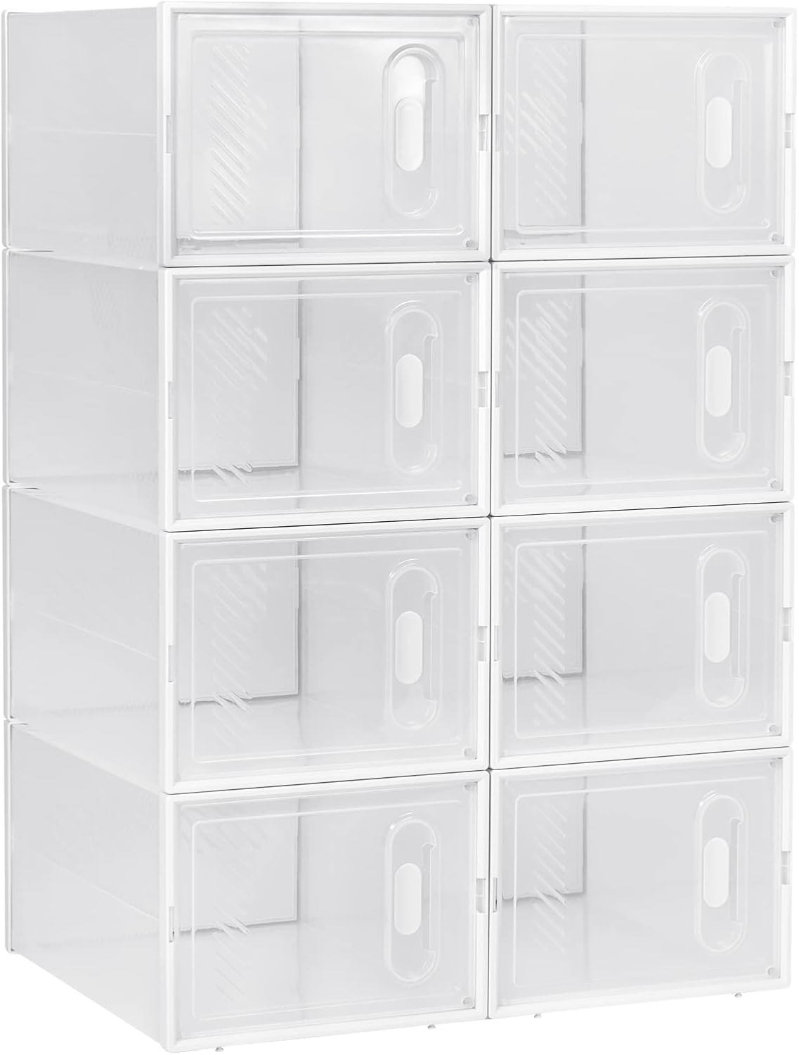 WOLTU Schoenendozen Transparant - 8 Stuks - 25x19x35cm