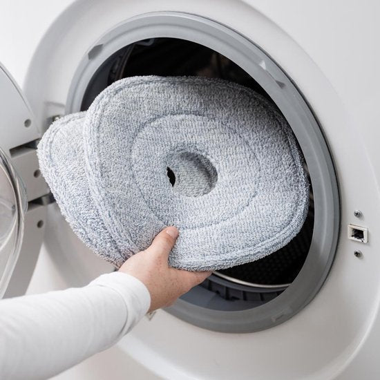 Livington Clean Water Spin Mop microvezelpads 2 stuks - Mopvervangingspads voor de Livington Clean Water Spin Mop vloermop - voor alle vloeren - vervangende mopkop - accessoires