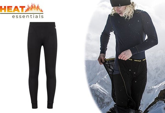 Heat Essentials - Thermo Ondergoed Heren - Thermobroek Heren - Zwart - M - Thermo Kleding Heren - Thermo Legging Heren - Ook als Thermo Set verkrijgbaar