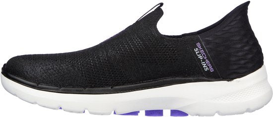 Skechers Go Walk 6 - Fabulous View Slip-ins 124569-BKLV, Vrouwen, Zwart, Sneakers,Sportschoenen, maat: 39