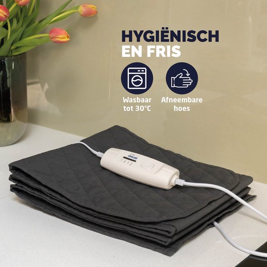 BREND BR-2209 Elektrische Bordenwarmer tot 12 Borden - 4 Temperatuurniveaus tot 70°C - Wasbare Hoes - Warmhoudplaat - Antraciet