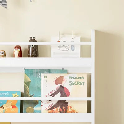 SoBuy Kinderboekenkast - 4 Planken - 80 x 12 x 118 cm - Wit