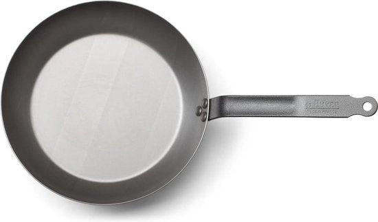 De Buyer Acier Koekenpannen set 24 cm & 28 cm - 2mm dik - plaatstaal pannen - voordeelset