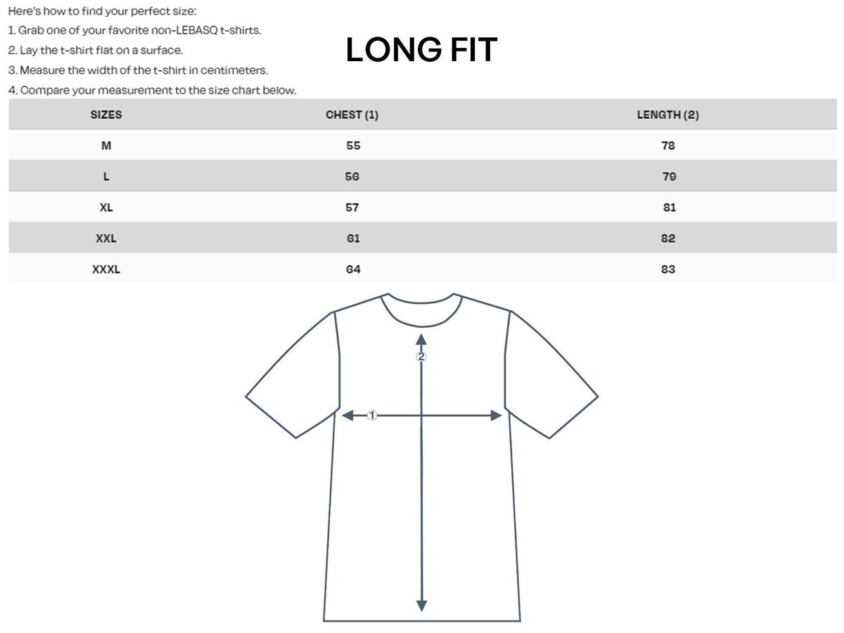 LebasQ Fit T-Shirt - Long of Regular Fit - maat XXL - White Davis V Neck
