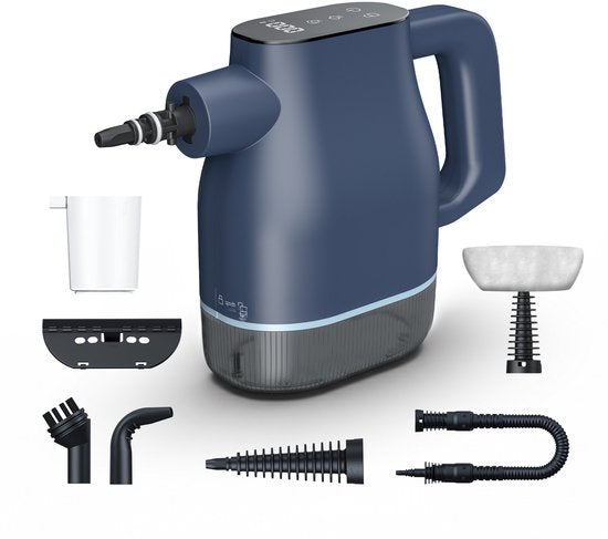 Airsteam S1 Handstoomreiniger - 1350W Krachtige Stoomreiniger met Touchscreen - 9 Accessoires - Vlekkenreiniger voor Bank, Vloer & Ramen - Kinderslot - 400ML Waterreservoir