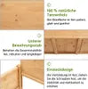 Yaheetech Verhoogde Houten Plantenbak met Wielen en Opbergplank - Lichtbruin - 105,5 x 56,5 x 83,5 cm